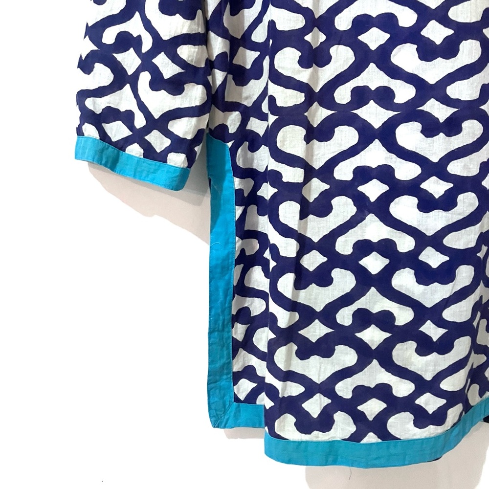 • Roller Rabbit Popover Split Neck Tunic, Cover-up Top | Medium • - Picture 5 of 5